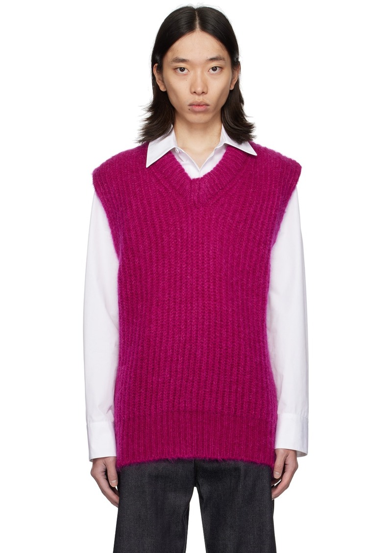 Jil Sander Pink V-Neck Vest