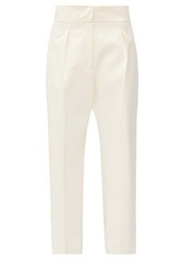 Jil Sander Pleated cotton-moleskin trousers