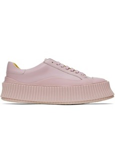 Jil Sander Purple Leather Sneakers