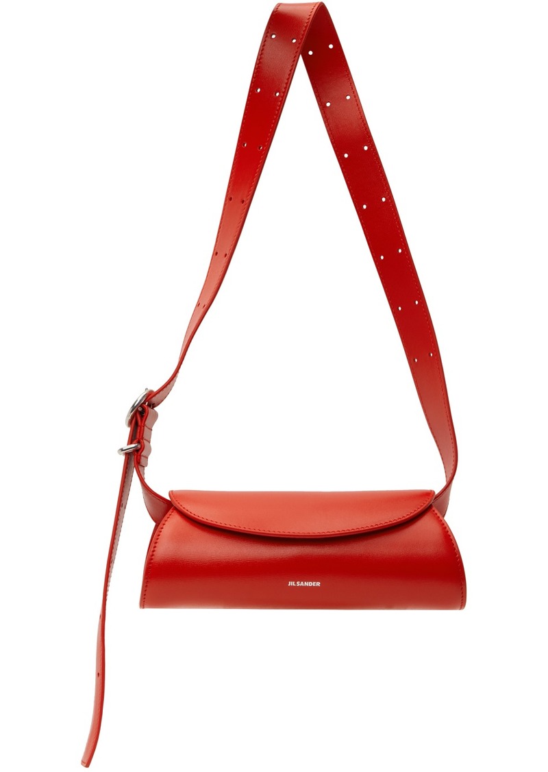 Jil Sander Red Cannolo Mini Bag