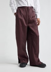 Jil Sander Relaxed Fit Flat Front Pants