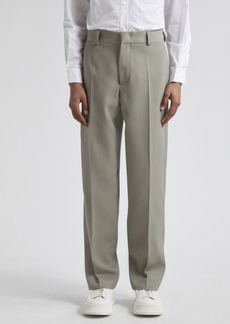 Jil Sander Relaxed Fit Flat Front Wool Pants