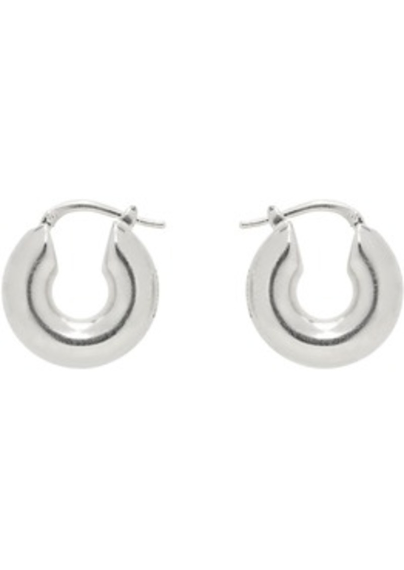 Jil Sander Silver Chunky Hoop Earrings