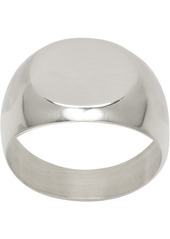 Jil Sander Silver Classic Chevalier Ring