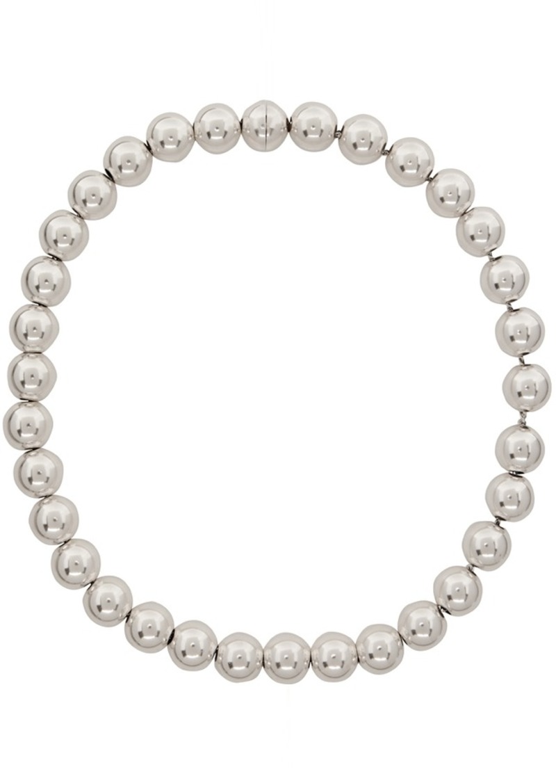 Jil Sander Silver Sphere Necklace