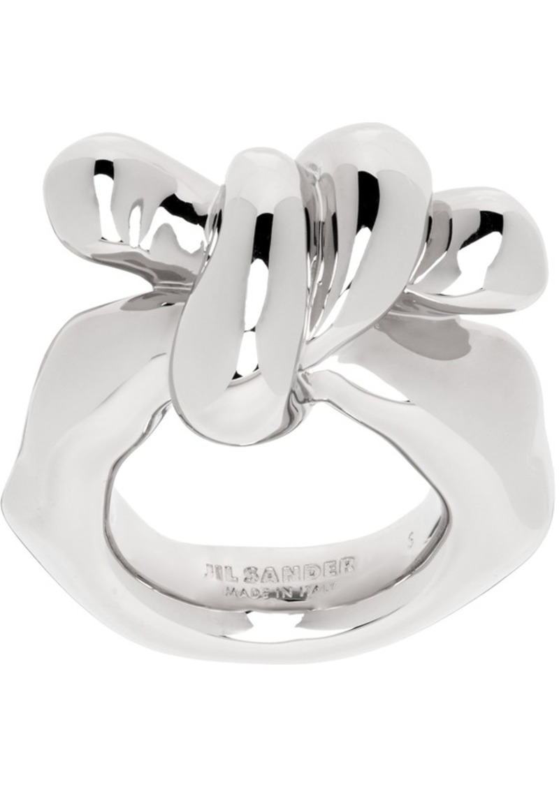 Jil Sander Silver Twisted Ring