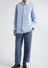 Jil Sander Stripe Cotton Button-Up Shirt