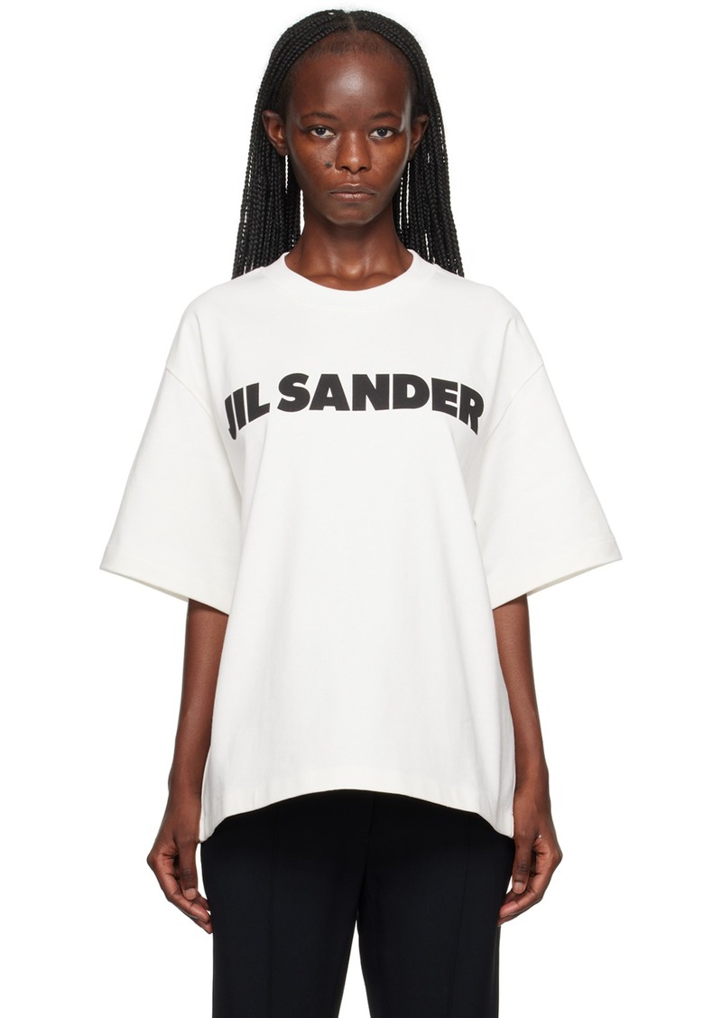 Jil Sander White Printed T-Shirt