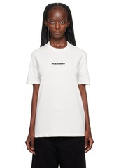 Jil Sander White Printed T-Shirt