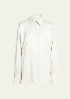 Jil Sander Wide-Cuff Relaxed Button-Front Shirt