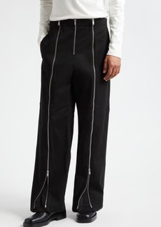 Jil Sander Zip Detail Cotton Pants