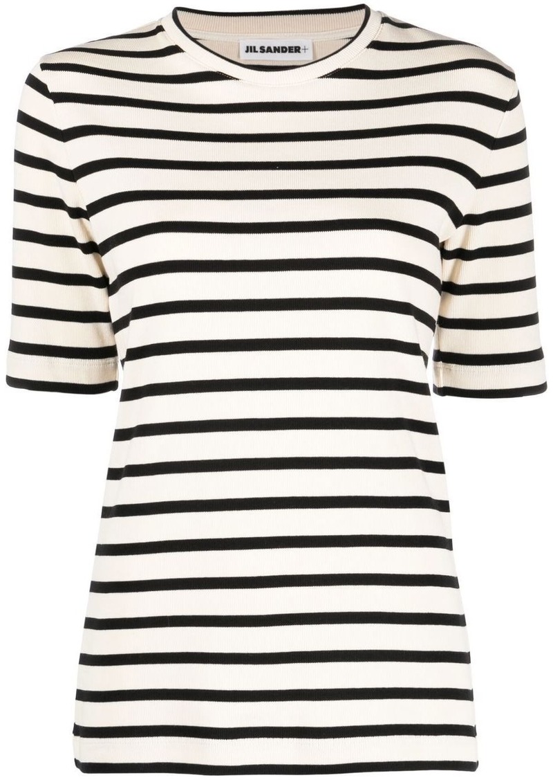 Jil Sander knitted striped T-shirt