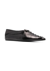 Jil Sander knot-detailing leather ballerina shoes