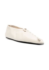 Jil Sander knotted leather ballerina shoes