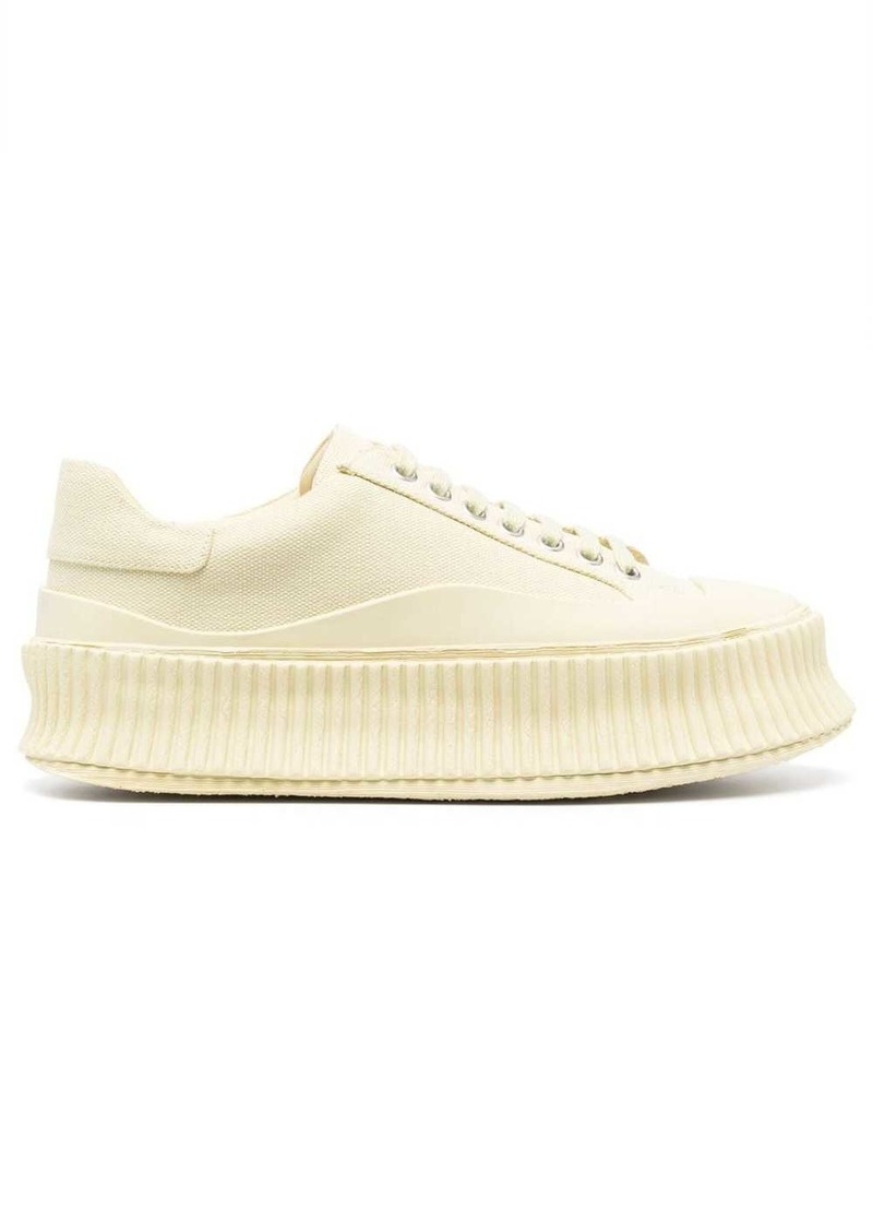 Jil Sander lace-up panelled sneakers