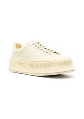 Jil Sander lace-up panelled sneakers