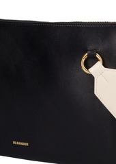 Jil Sander Large Link Leather Shoulder Bag