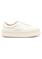 Jil Sander leather flatform sneakers