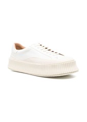 Jil Sander leather flatform sneakers