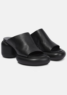 Jil Sander Leather platform sandals