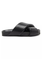 Jil Sander Leather Slide Sandals