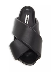 Jil Sander Leather Slide Sandals