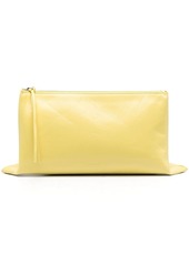 Jil Sander logo-debossed clutch bag