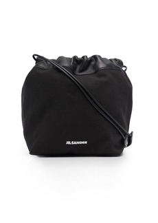 Jil Sander logo drawstring shoulder bag