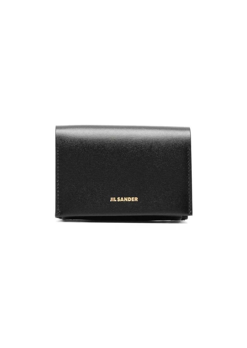 Jil Sander logo-embossed foldover wallet