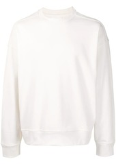 Jil Sander logo-embroidered crew neck sweatshirt