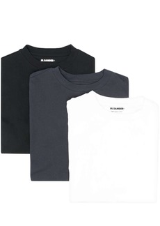 Jil Sander logo-patch organic-cotton T-shirt (pack of three)