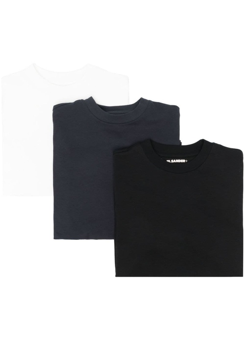 Jil Sander logo-patch cotton T-shirts (pack of three)