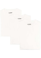 Jil Sander logo-patch crew-neck T-shirt