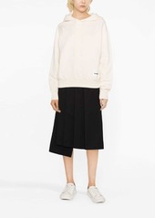 Jil Sander logo-patch drawstring hoodie