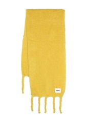 Jil Sander logo-patch mohair scarf