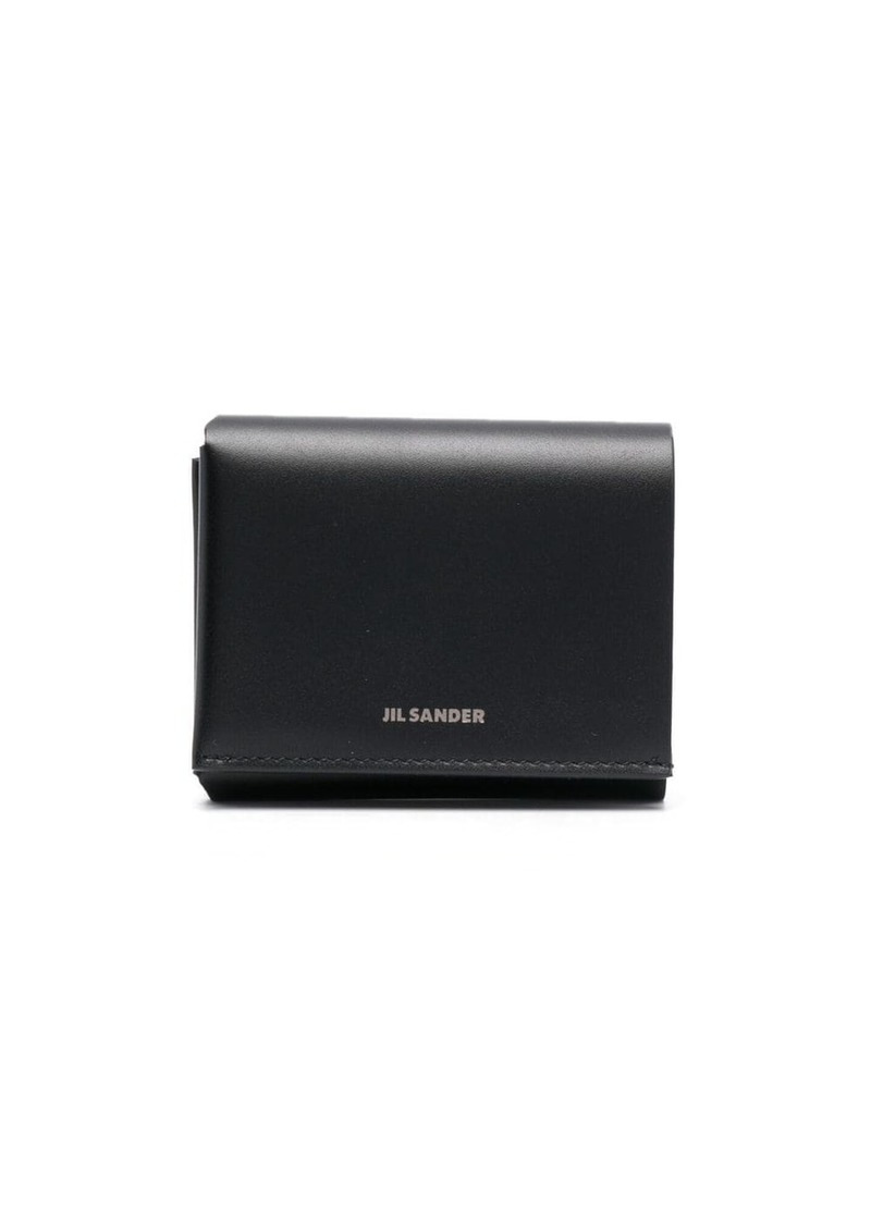 Jil Sander logo-plaque leather wallet