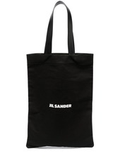 Jil Sander logo-print canvas tote