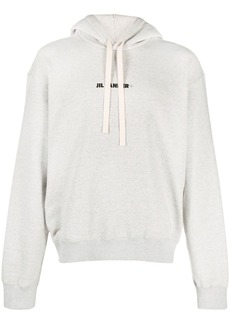 Jil Sander logo-print cotton hoodie