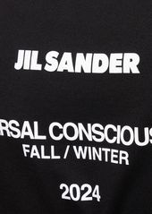 Jil Sander Logo Print Cotton Jersey T-shirt