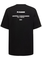 Jil Sander Logo Print Cotton Jersey T-shirt