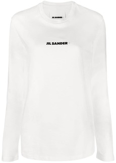 Jil Sander logo-print cotton sweatshirt