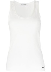 Jil Sander logo-print cotton tank top