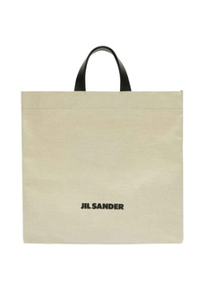 Jil Sander logo-print cotton tote bag