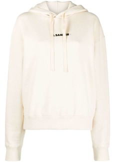 Jil Sander logo-print drawstring hoodie