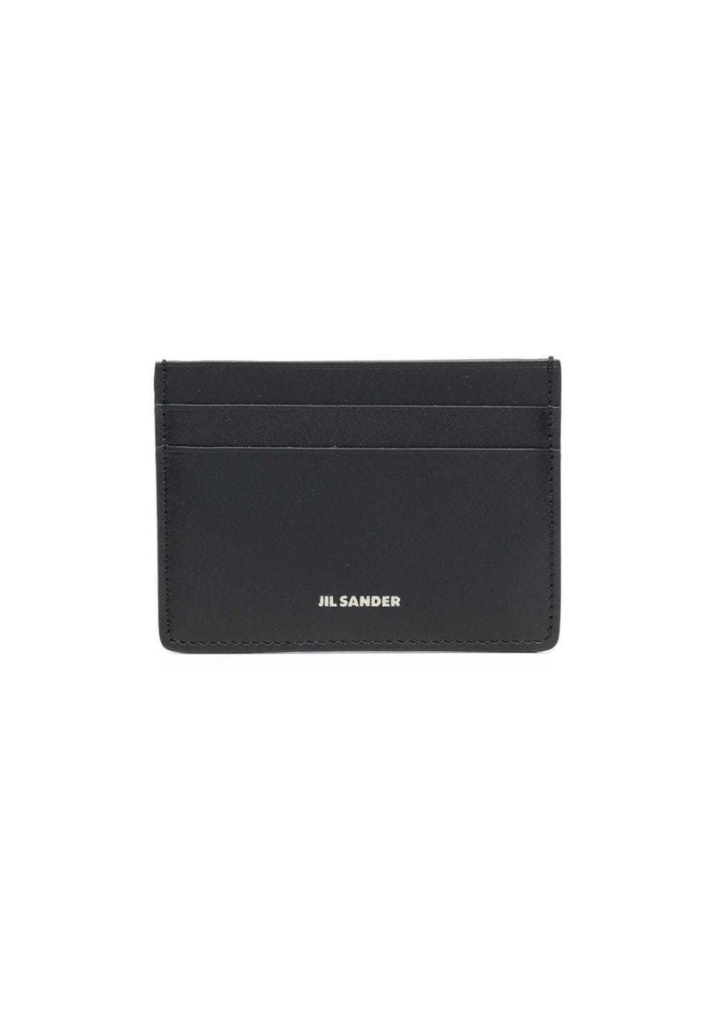 Jil Sander logo-print leather cardholder