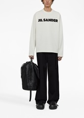 Jil Sander logo-print long-sleeve top