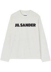 Jil Sander logo-print long-sleeve top