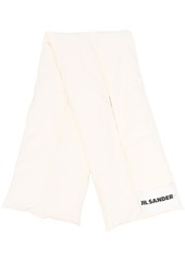 Jil Sander logo-print padded down scarf