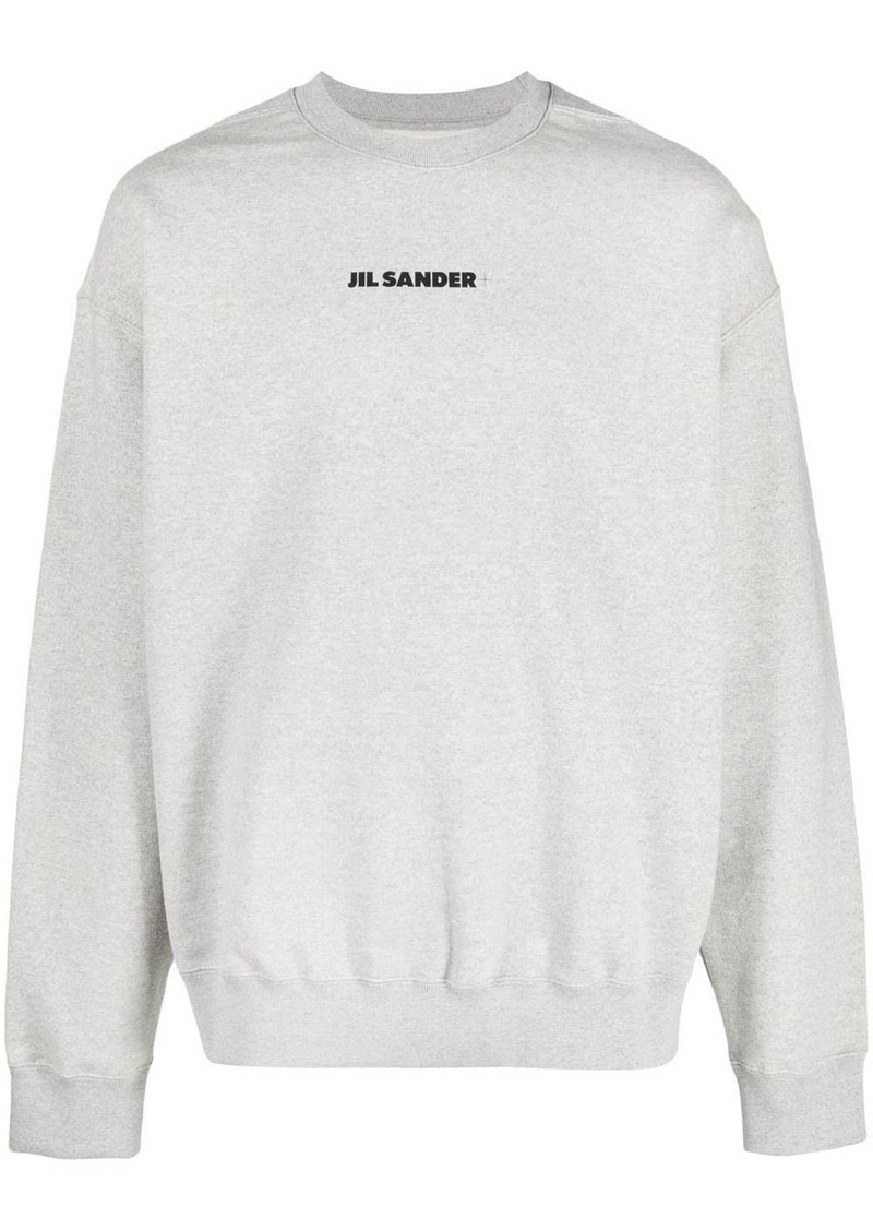 Jil Sander logo-print cotton sweatshirt