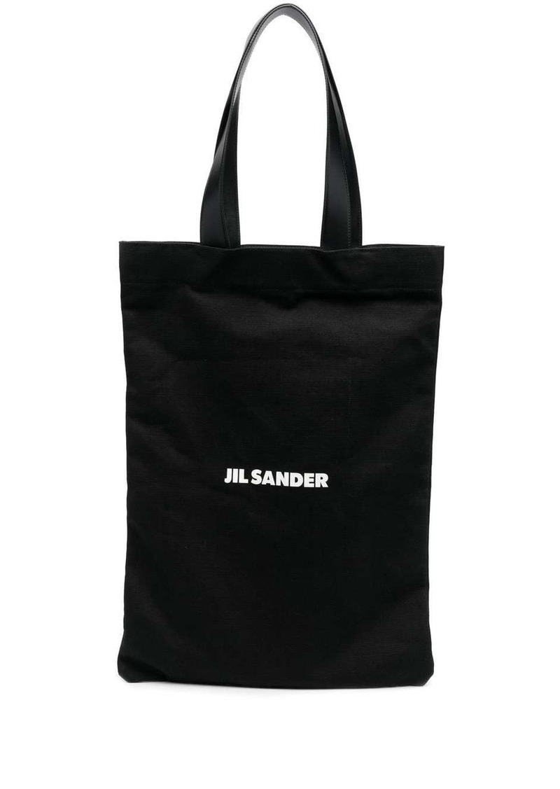 Jil Sander logo-print tote bag